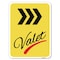 Signmission Valet Right Arrow Heavy-Gauge Aluminum Rust Proof Parking Sign, 18" x 24", A-1824-22744 A-1824-22744 - alternate 1